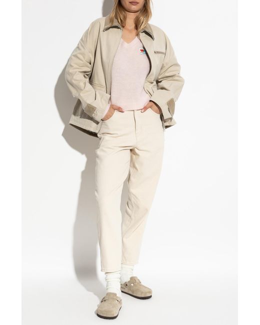 KENZO Natural Jacket With Collar