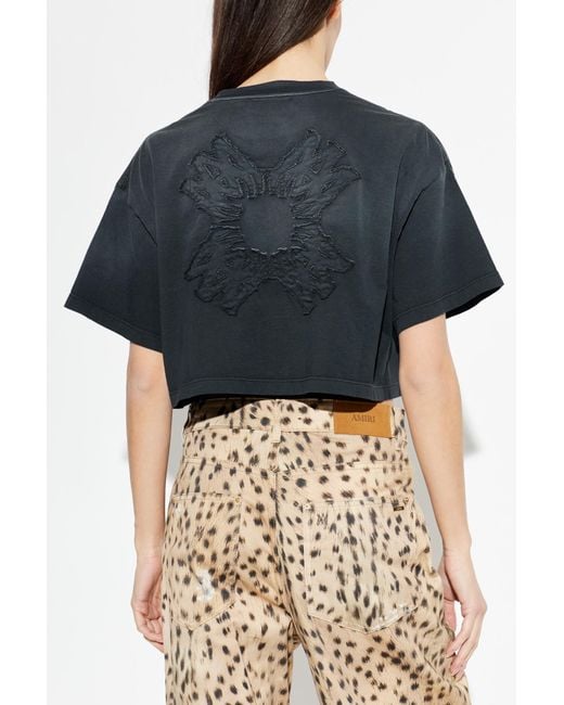 Amiri Black Short Top With Patch