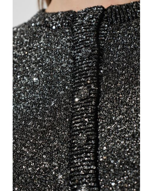 LoveShackFancy Black Cardigan 'Ferra'