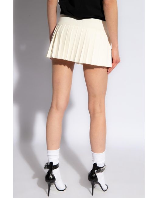 DSquared² Natural Mini Pleated Skirt,