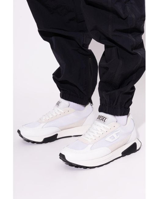 DIESEL White 'S-Tame D-Up' Sports Shoes for men