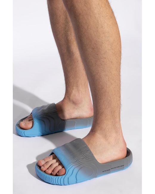 Adidas Originals Blue ‘Adilette 22’ Slides for men