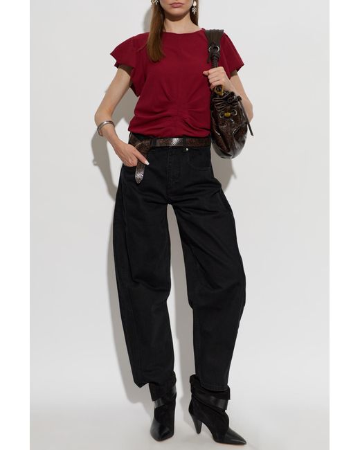 Isabel Marant Red Top 'Tullya'