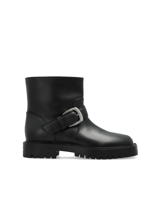Maison Margiela Black Ankle Boots With 'Tabi' Cut-Out