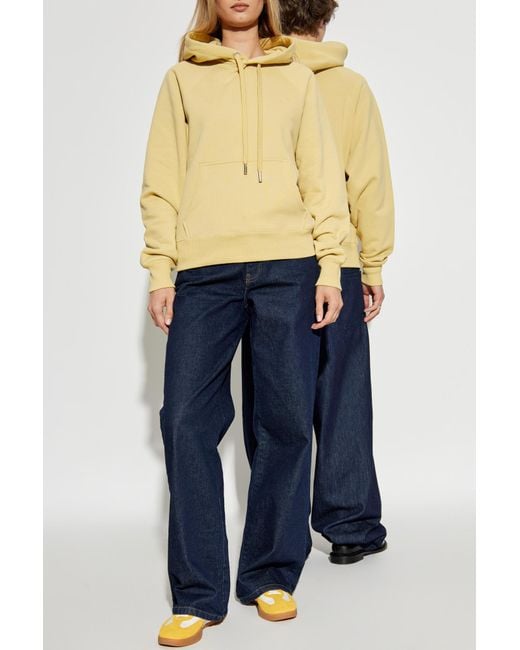 AMI Yellow Sweatshirt With Logo