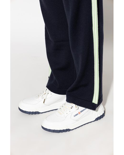 Casablanca White Sports Shoes With Logo for men