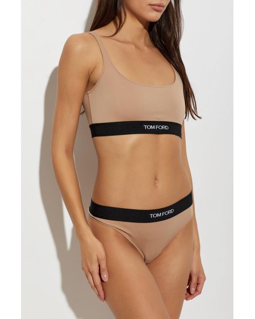Tom Ford White Logo Bra