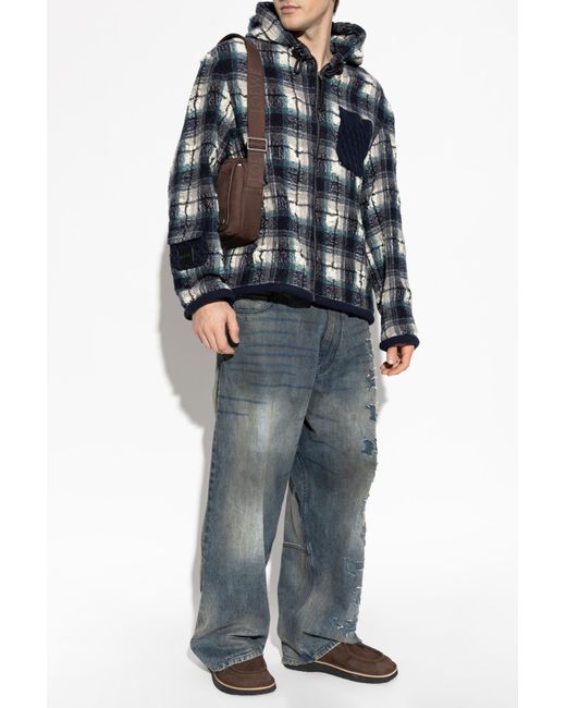 Loewe Blue Jacket With Pocket for men