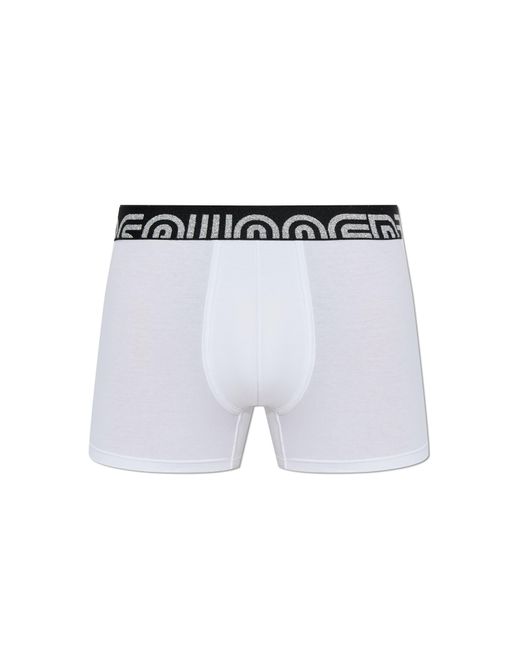 DSquared² Blue Boxer Shorts With Logo for men