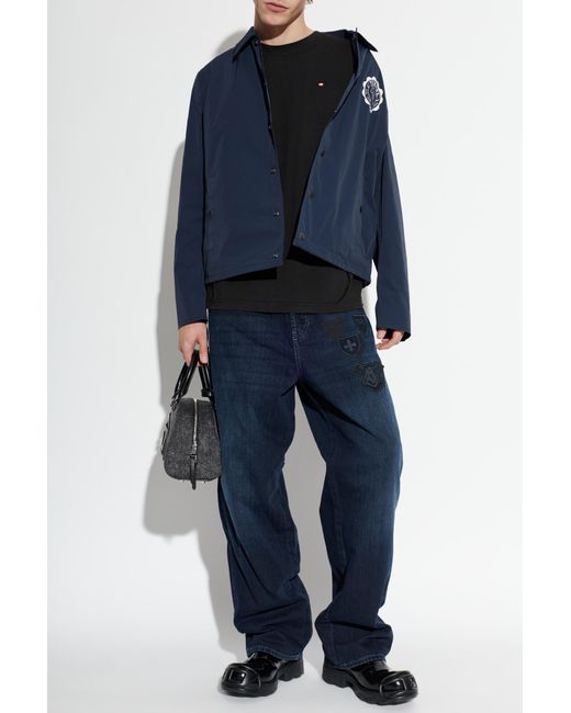 DIESEL Blue Jacket 'J-Ump-A' for men