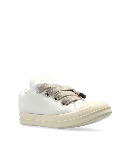 Rick Owens Natural Jumbolace Low Sneaks Sports Shoes