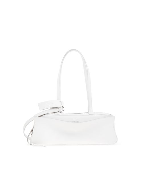 Balenciaga White Shoulder Bag Carrie Small,