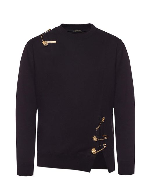 versace safety pin sweatshirt