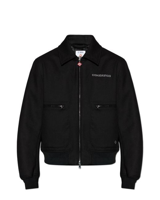 Casablanca Black Jacket With Logo for men
