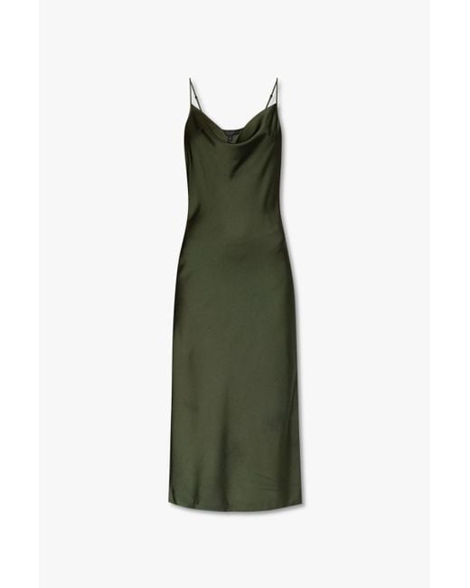 AllSaints Green 'hadley' Satin Dress
