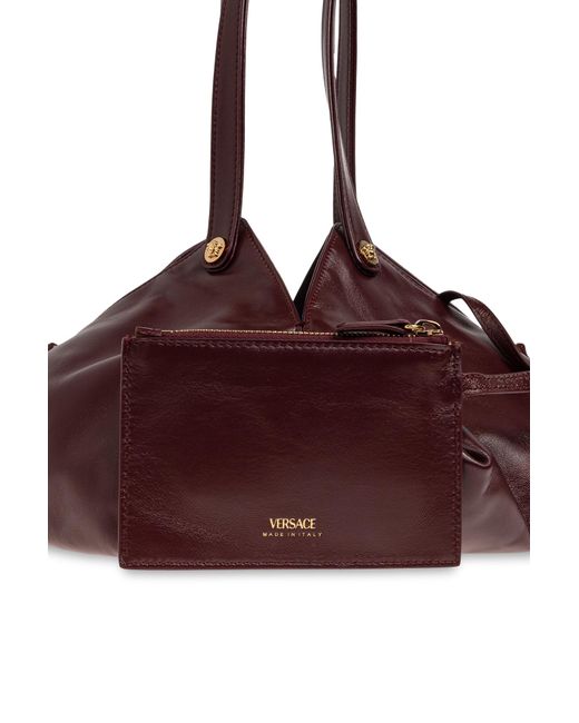 Versace Red Shoulder Bag 'Protea'
