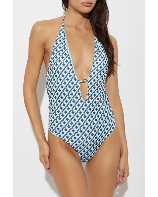 Casablanca Blue One-Piece Swimsuit