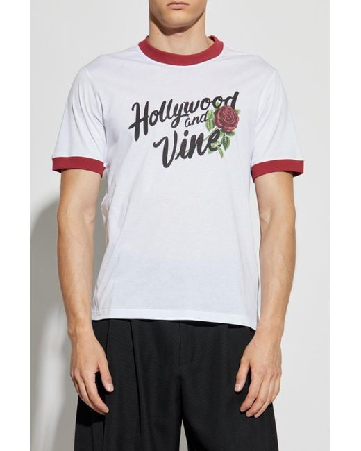 Amiri White T-Shirt With Print for men