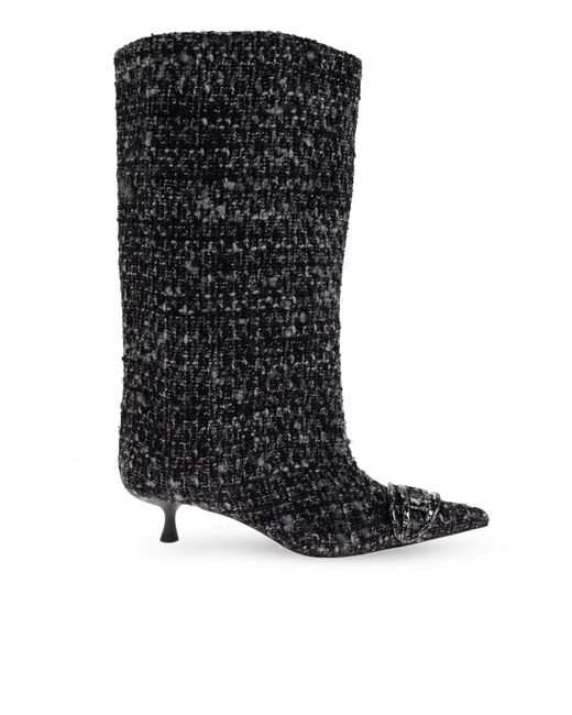 DIESEL Black 'D-Venus' Boots
