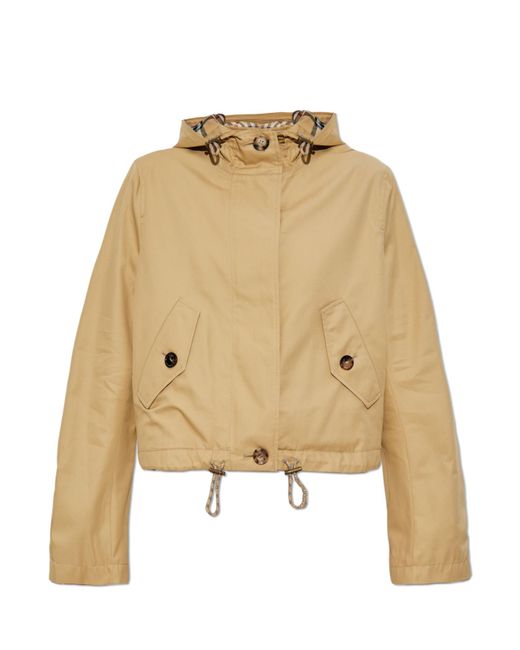 Burberry Natural Short Jacket With Hood