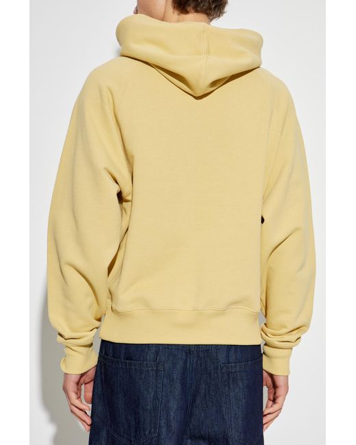 AMI Yellow Sweatshirt With Logo