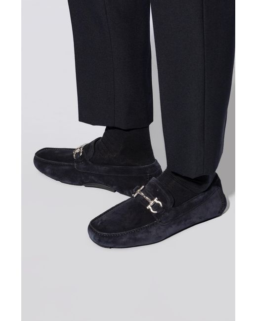 Ferragamo Black Leather Shoes 'Parigi' for men