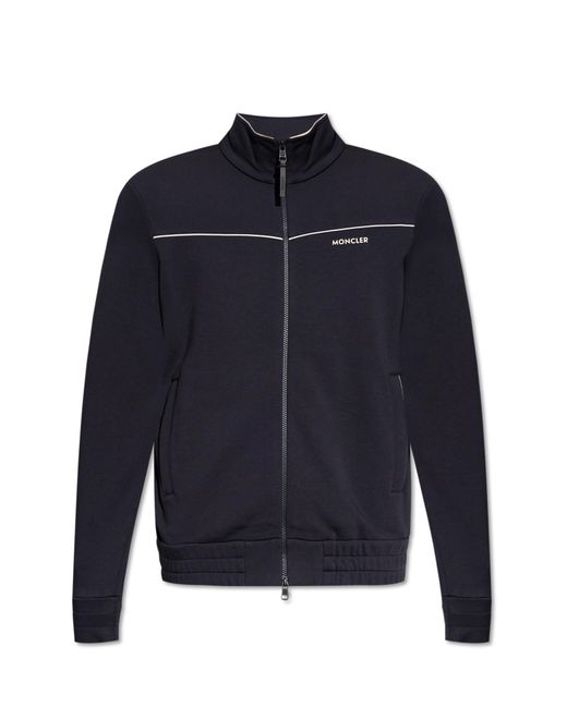 Moncler Blue Zip-Throughs for men