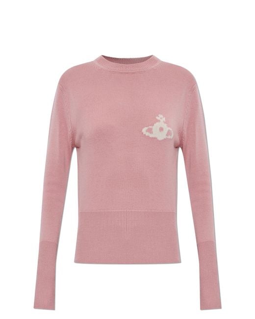 Vivienne Westwood Pink Wool Sweater 'Katie'