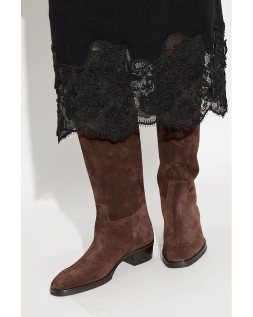 Jimmy Choo Brown “Heeled Boots 'Mave'