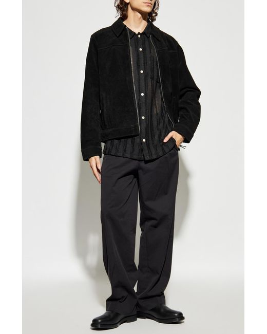 AllSaints Black Shirt "Sylvan" for men