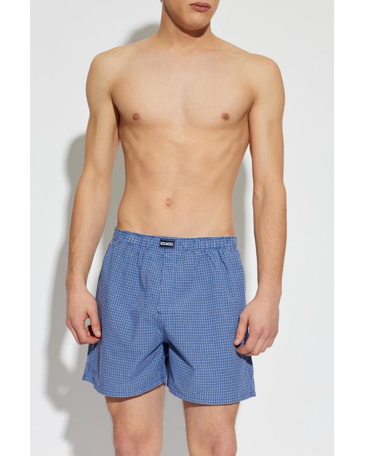 DIESEL Blue Three-Pack Of 'Ryan-D-Core' Boxers for men