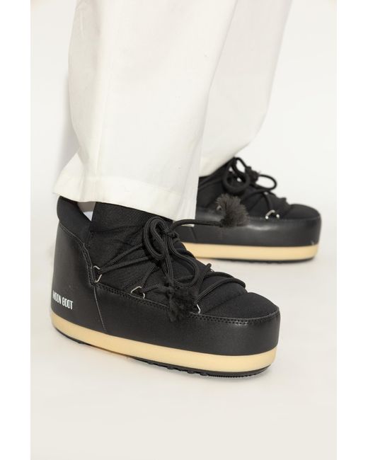 Moon Boot Black Snow Boots Mb Evx Pumps Nylon