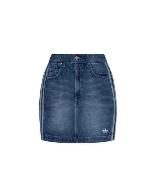 Adidas Originals Blue Denim Skirt