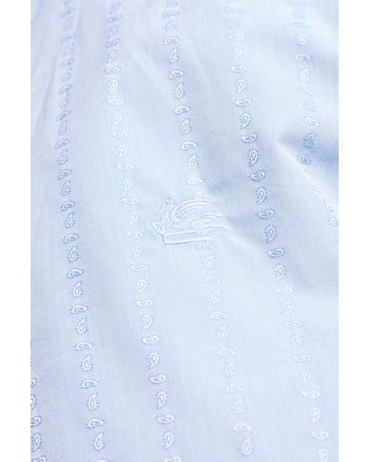 Etro Blue Patterned Shirt for men