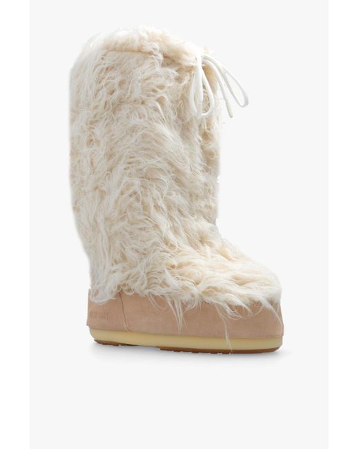 Moon Boot 'icon Yeti' Snow Boots in White | Lyst UK