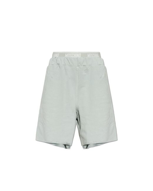 Moschino White Shorts With Logo