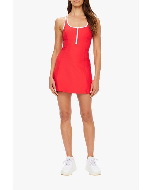 The Upside Red Dress With Shorts "Pacific"