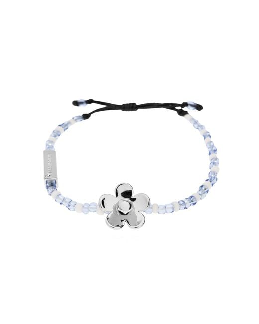 Marc Jacobs Metallic Bracelet With Floral Motif