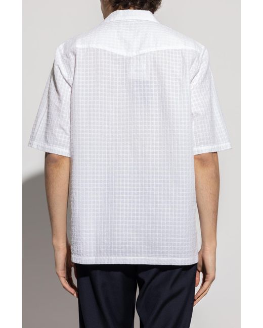 Officine Generale White Shirt With Pocket for men