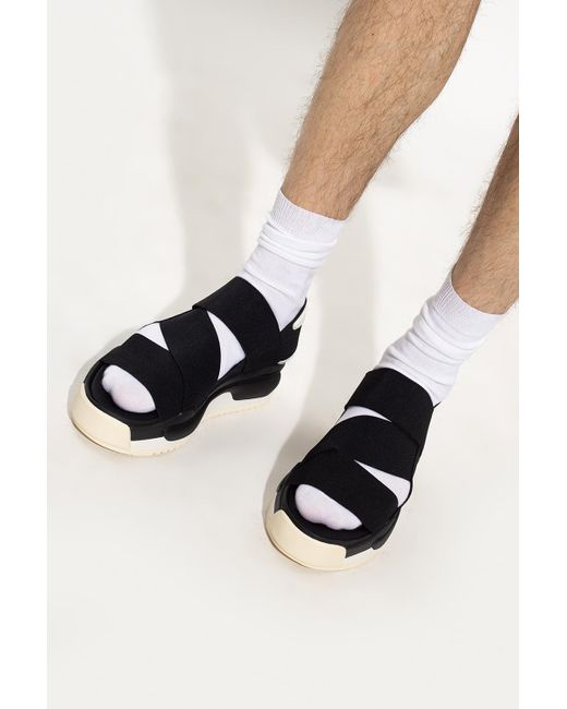 Y-3 Black 'hokori' Sandals for men