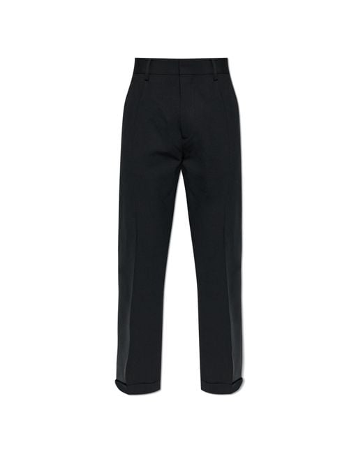 DSquared² Black Wool Trousers for men