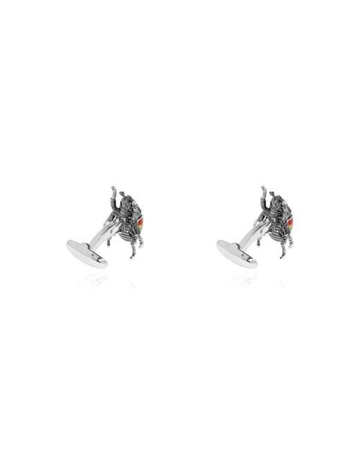 Paul Smith Black Beetle Motif Cufflinks for men