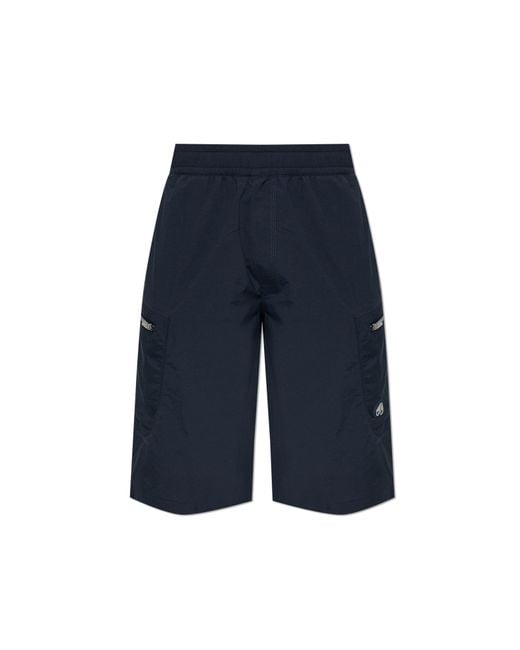 Moose Knuckles Blue Cargo Shorts for men