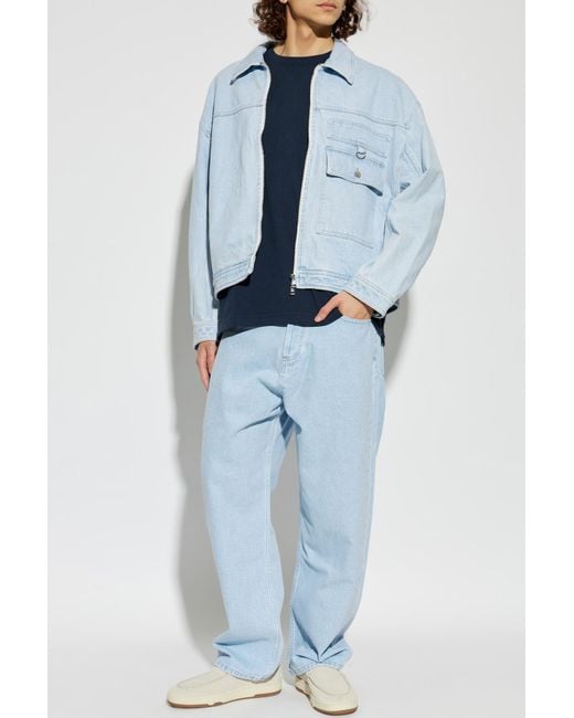 Lanvin Blue Suede Shoes for men