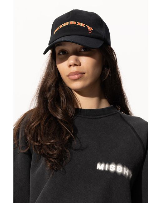 M I S B H V Black Baseball Cap