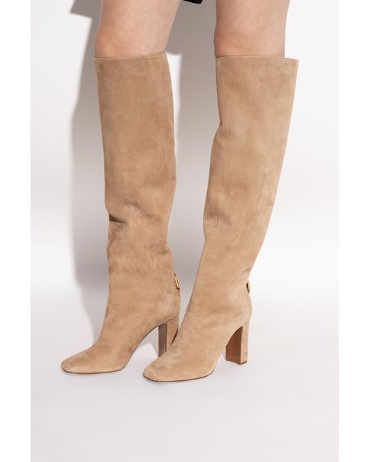Dolce & Gabbana Brown Suede Heeled Boots