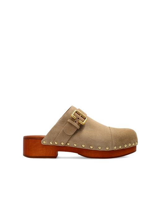 Chloé Brown Clogs "Jeannette"
