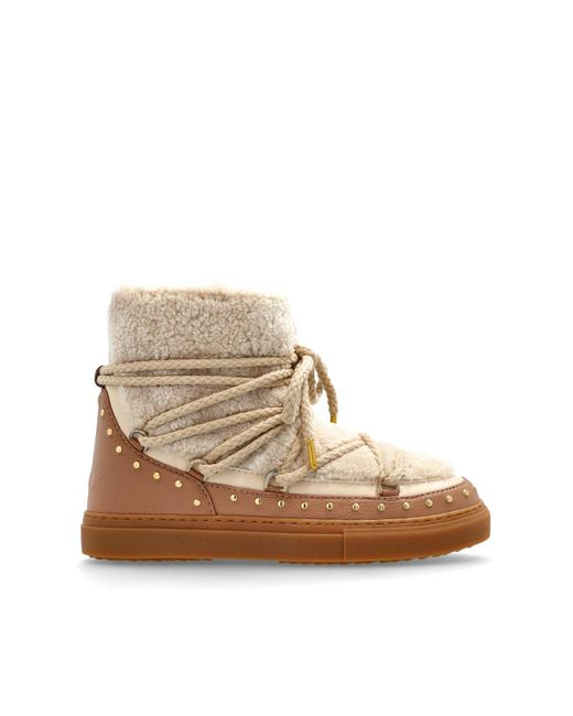 Inuikii Brown Snow Boots "Curly Rock"