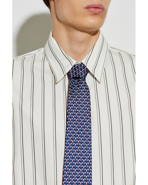 Ferragamo Blue Silk Tie for men