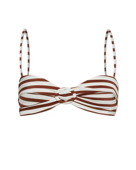 Cult Gaia Brown Top Of The "Alouette" Swimsuit